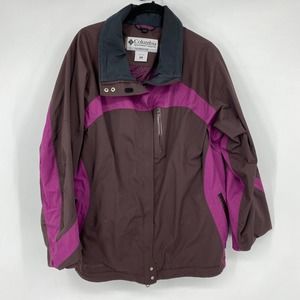 Columbia Brown Purple Winter Coat Titanium Jacket